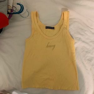 Embroidered Honey Tank